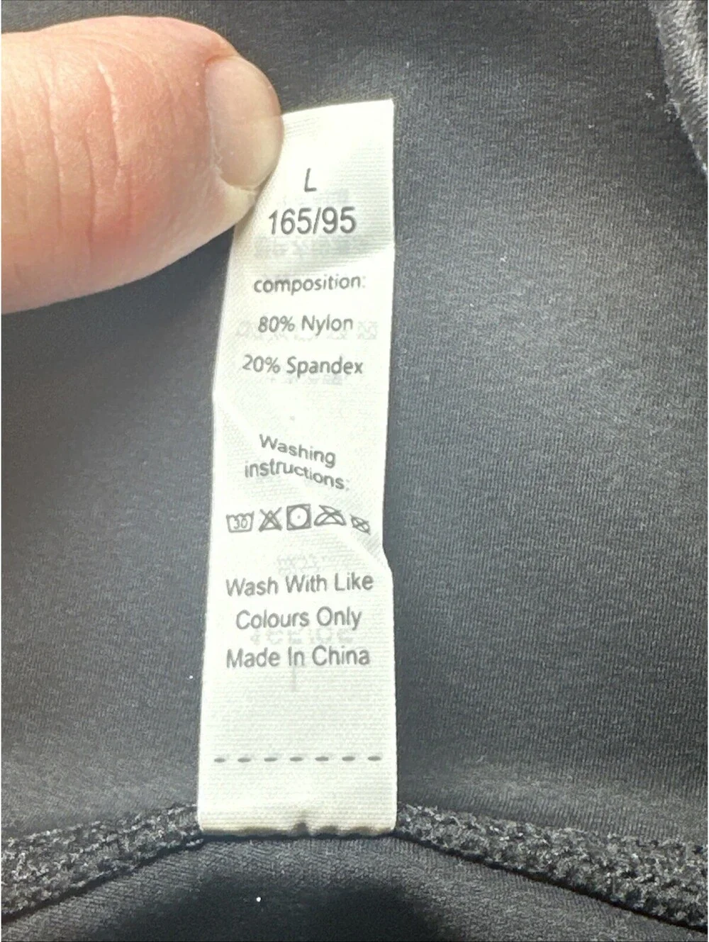 QLZ - Yoga Leggings - Black -  Size Large  (L) - New With Tags!
